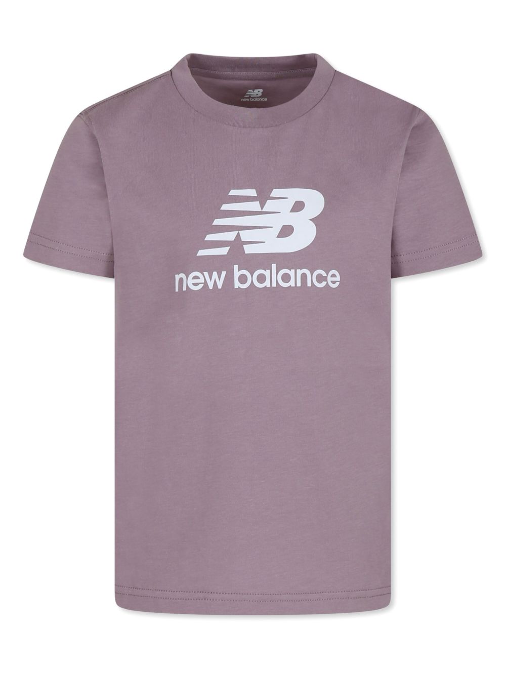 New Balance Kids logo印花T恤 - 紫色