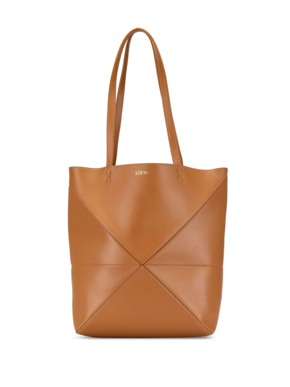 Loewe Pre-Owned Puzzle Fold 中号手提包（2023年典藏款） - 褐色