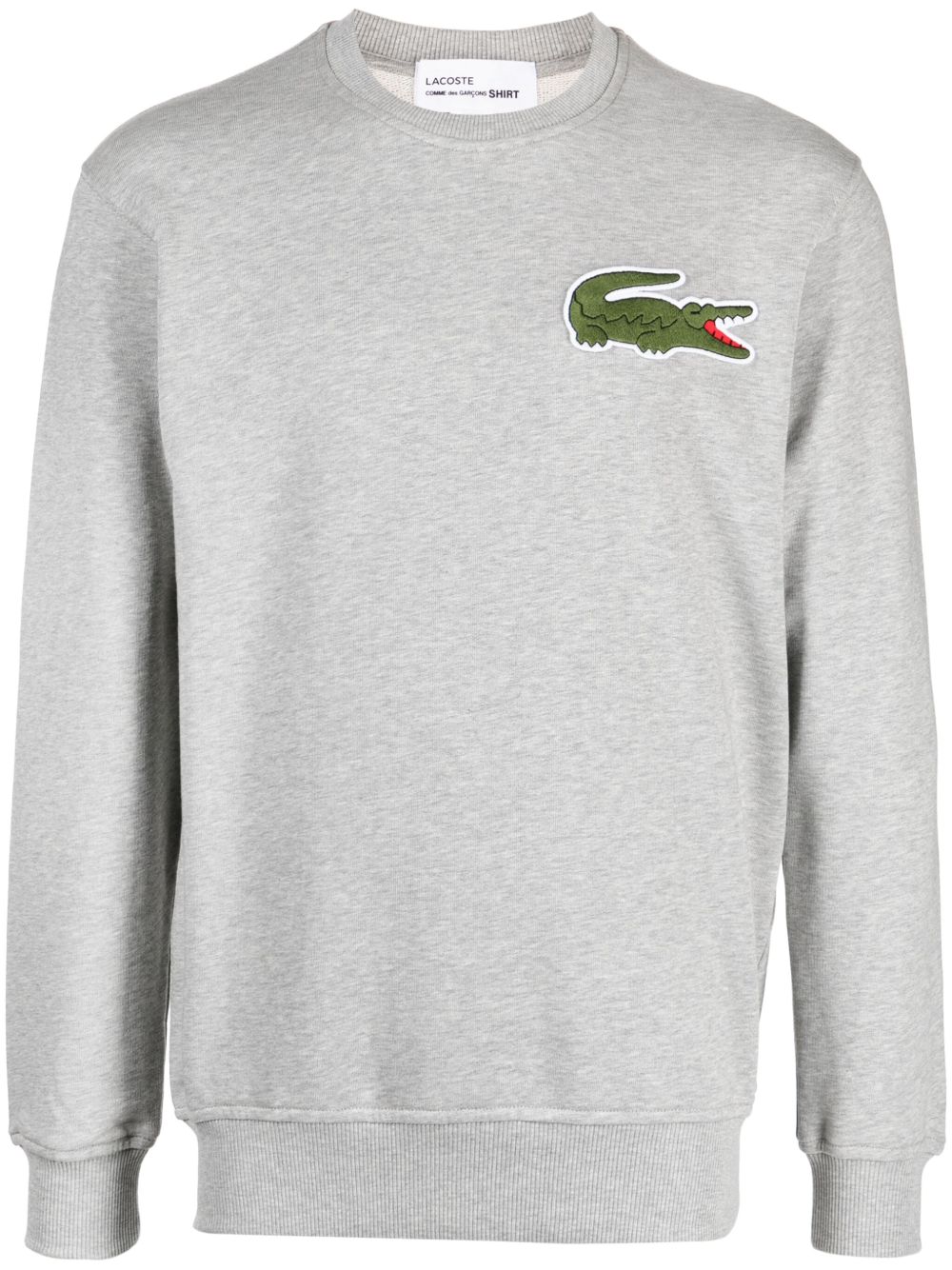 Comme Des Garçons Shirt x Lacoste 标贴卫衣 - 灰色