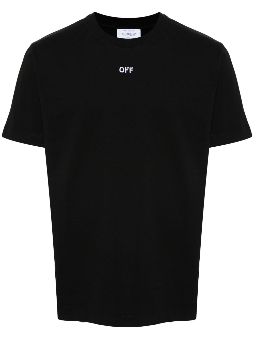 Off-White 刺绣logo棉T恤 - 黑色