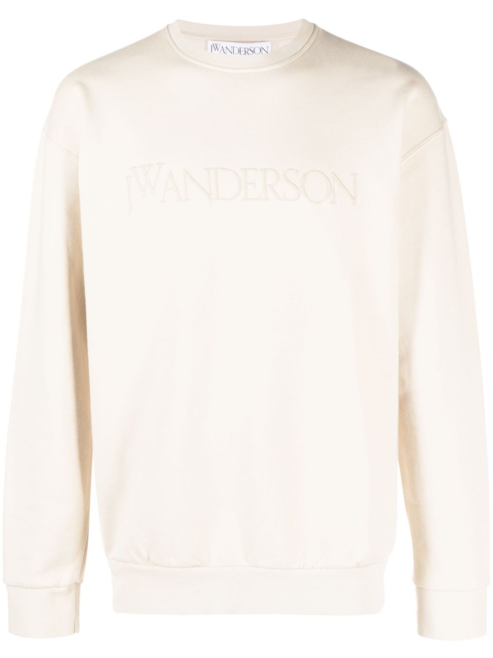 JW Anderson logo刺绣棉卫衣 - 中性色