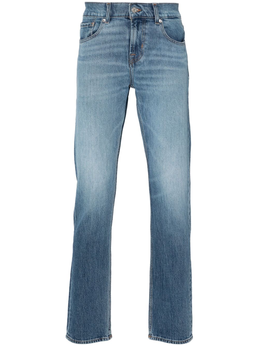 7 For All Mankind Slimmy Underline 中腰修身牛仔裤 - 蓝色