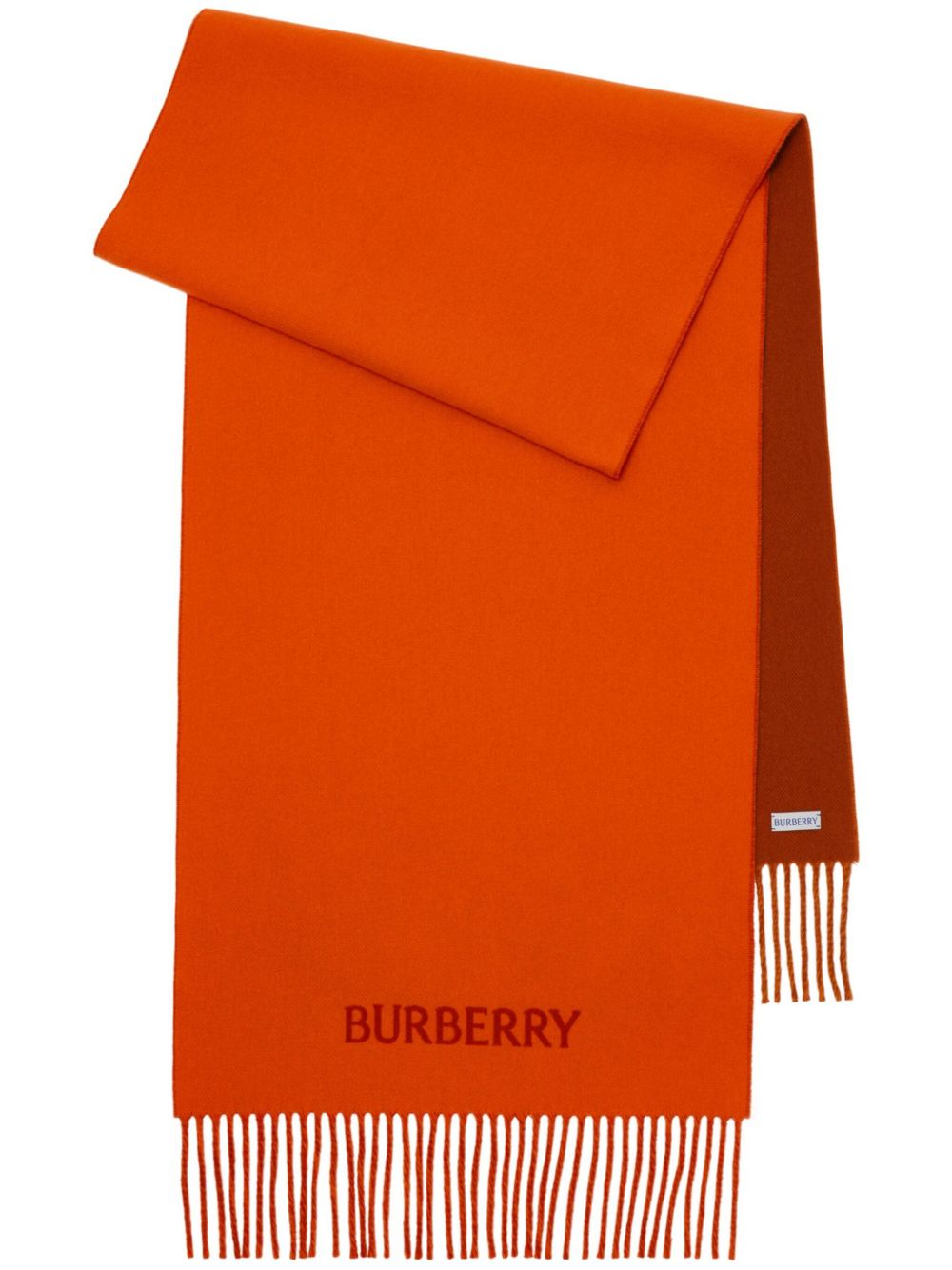 Burberry EKD 双面围巾 - 橘色