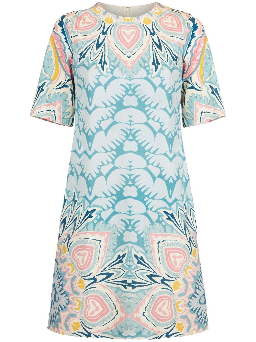 ETRO 佩斯理印花迷你连衣裙 - 蓝色