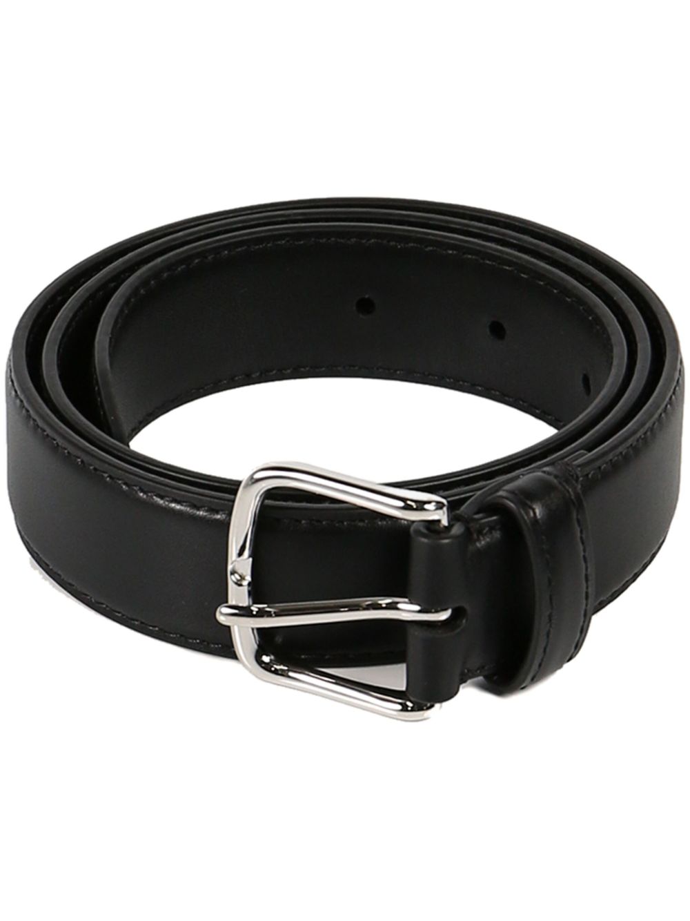 The Row buckle-fastening leather belt - 黑色