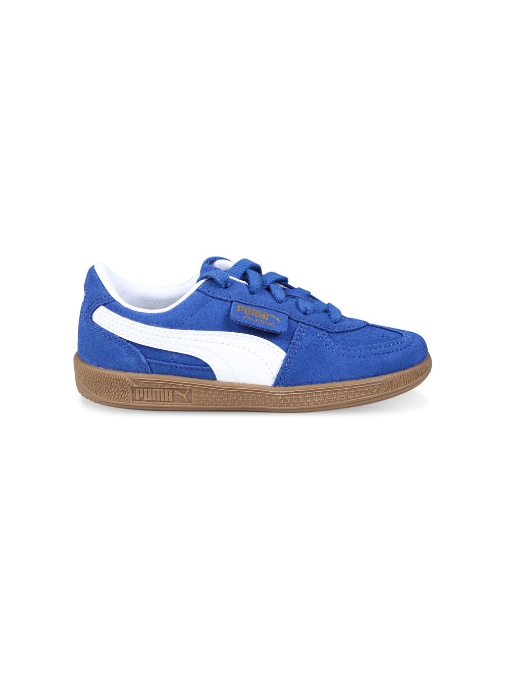Puma Kids Palermo 绒面皮运动鞋 - 蓝色