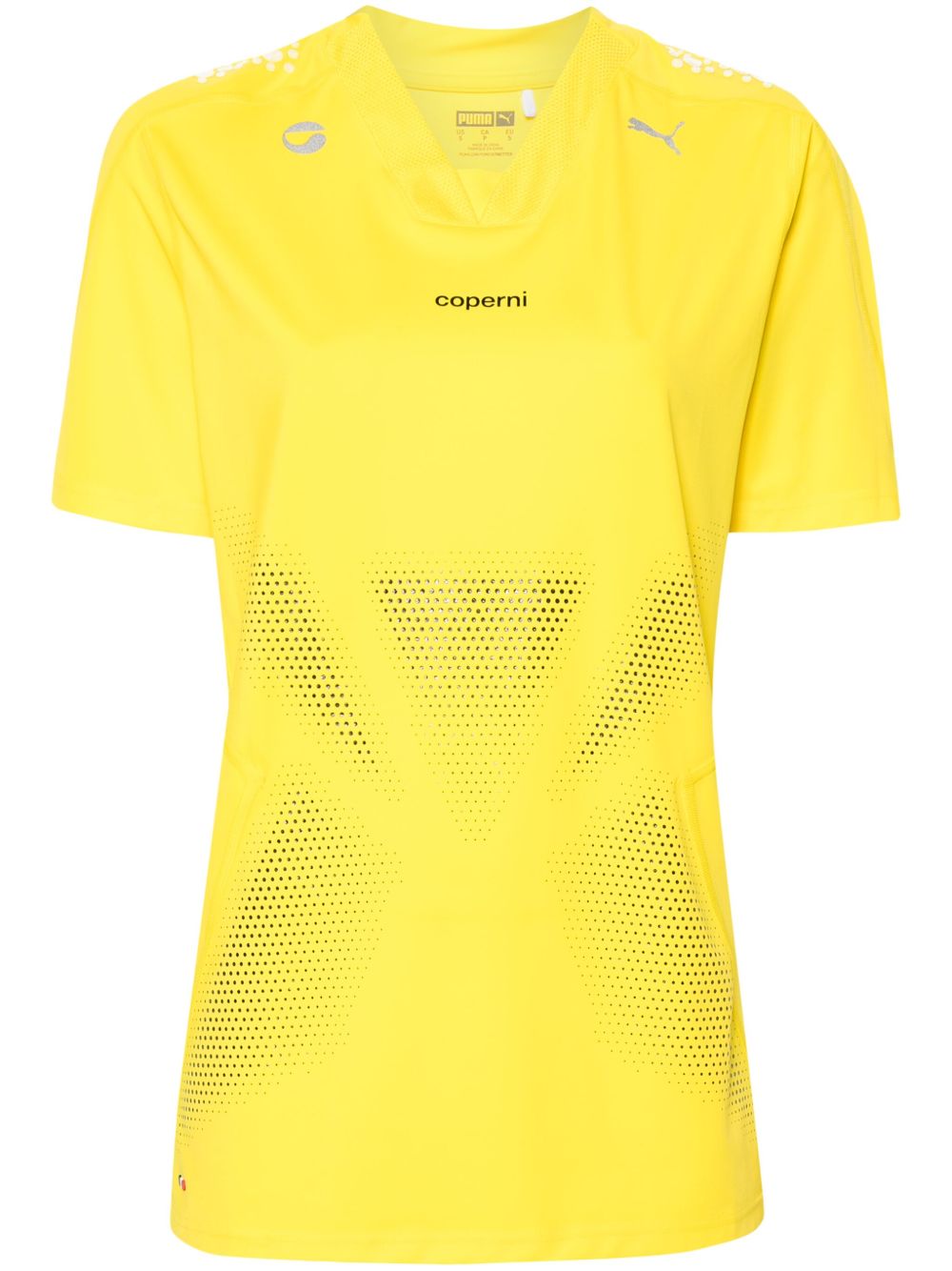 Coperni X Puma 橡胶logo T恤 - 黄色