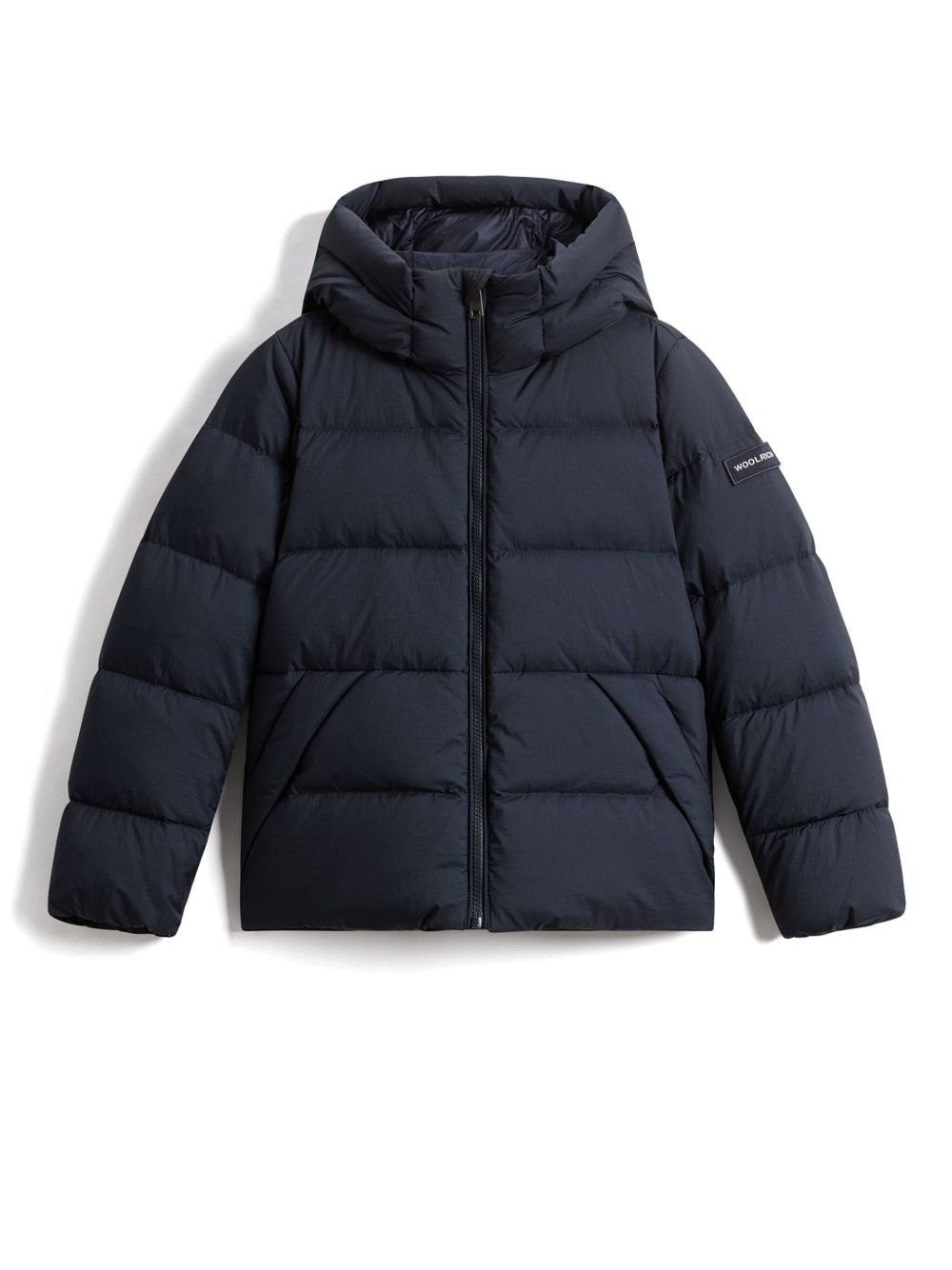 Woolrich 标贴填充夹克 - 蓝色