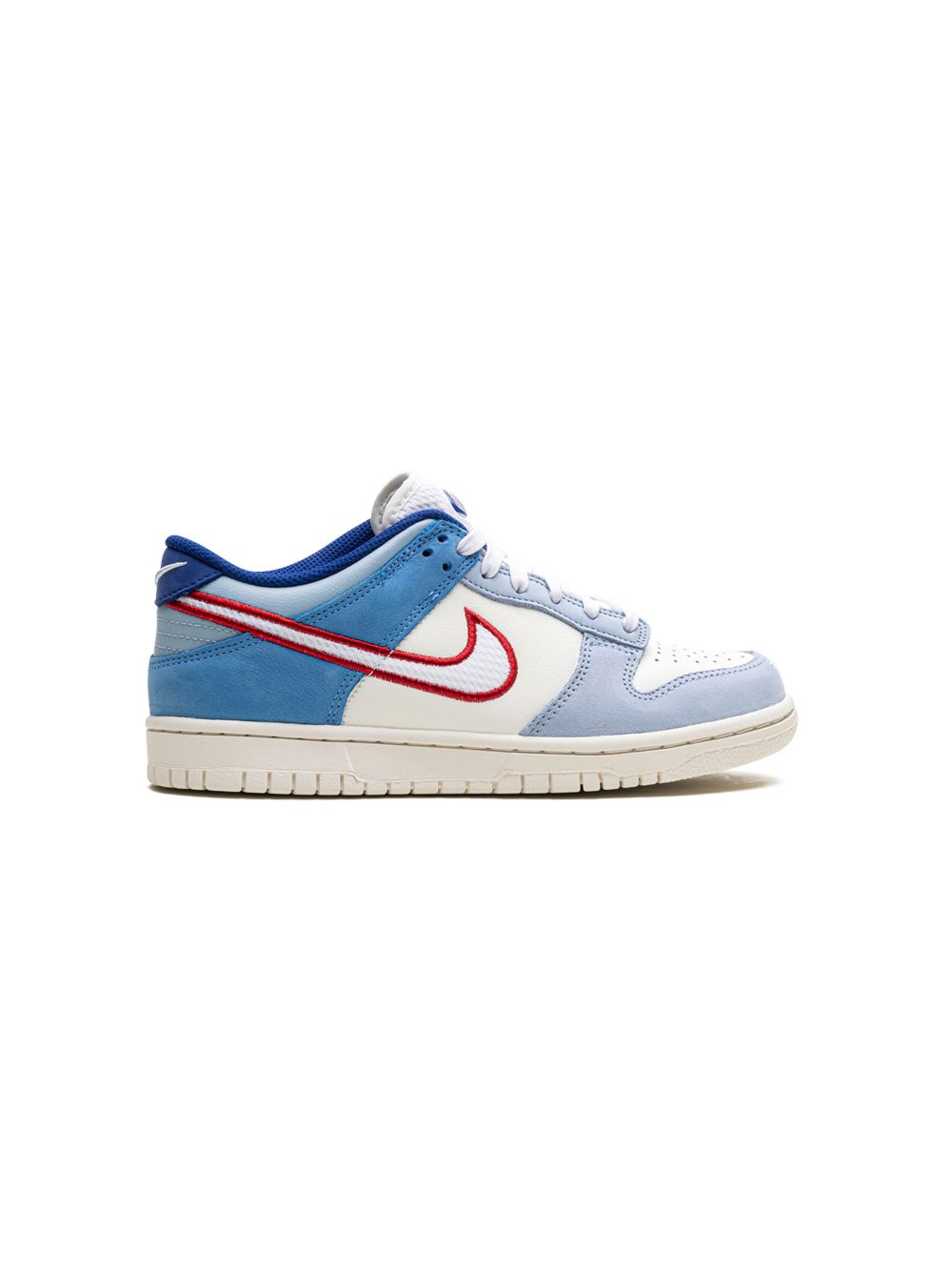 Nike Kids Dunk Low Armory Blue/Red Mesh 运动鞋 - 蓝色