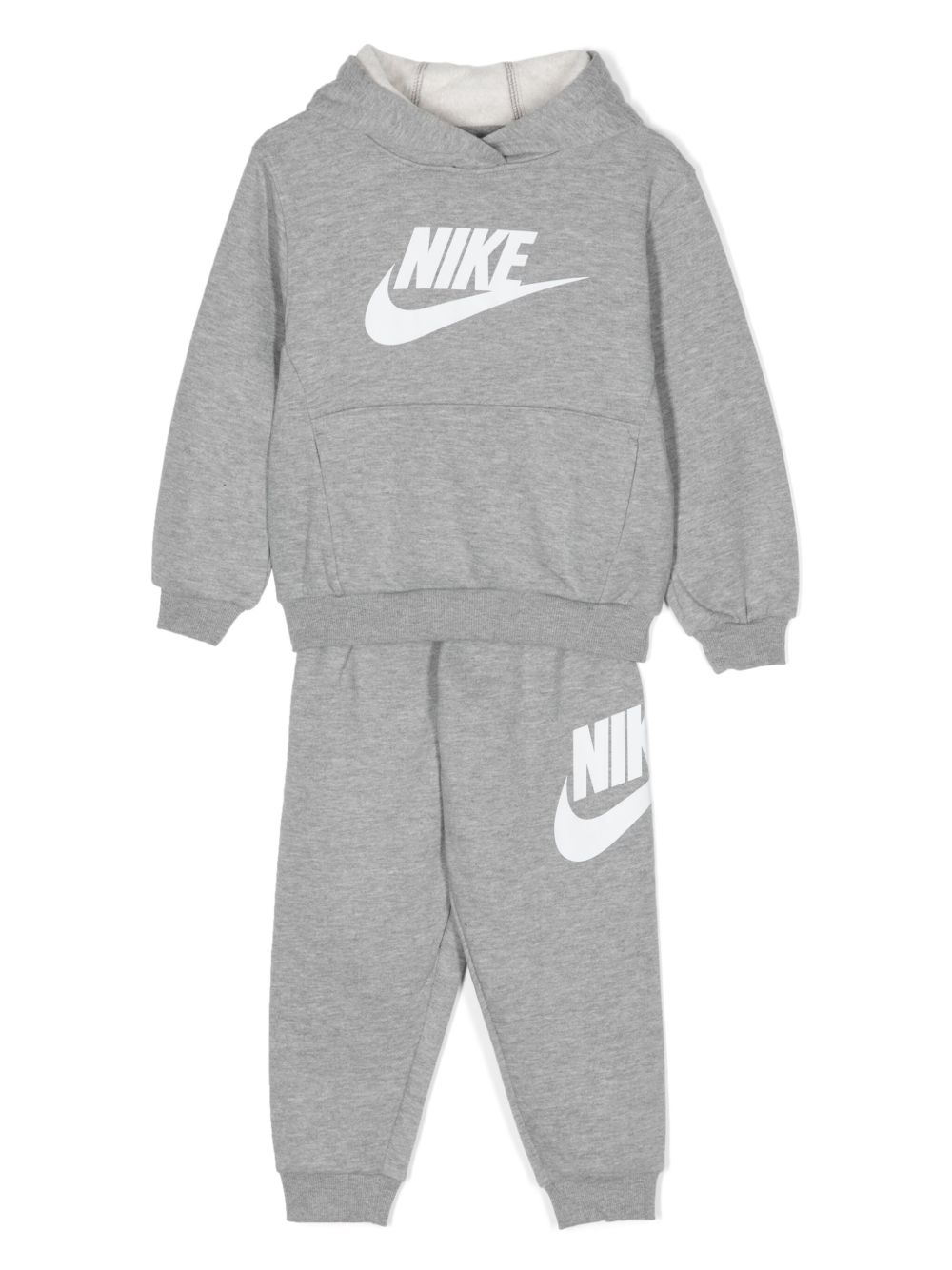 Nike Kids logo印花运动套装 - 灰色