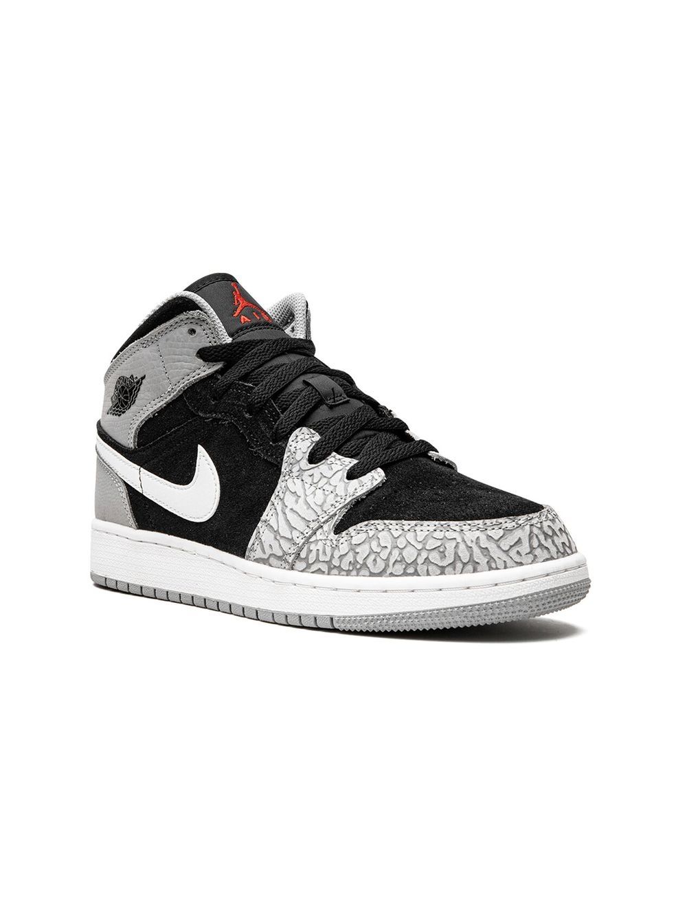 Jordan Kids Air Jordan 1 Mid SE 运动鞋 - 黑色