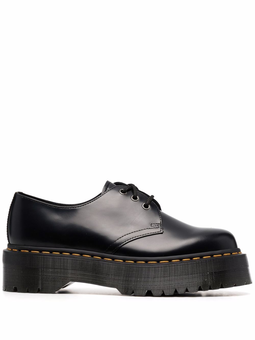 Dr. Martens 1461 亮面皮质系带鞋 - 黑色