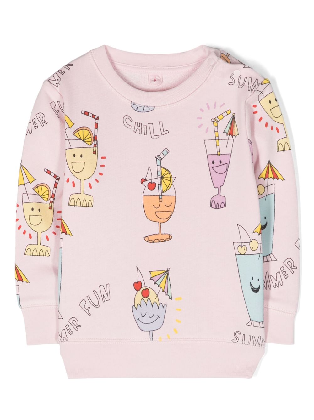 Stella McCartney Kids Summer Cocktail 棉卫衣 - 粉色