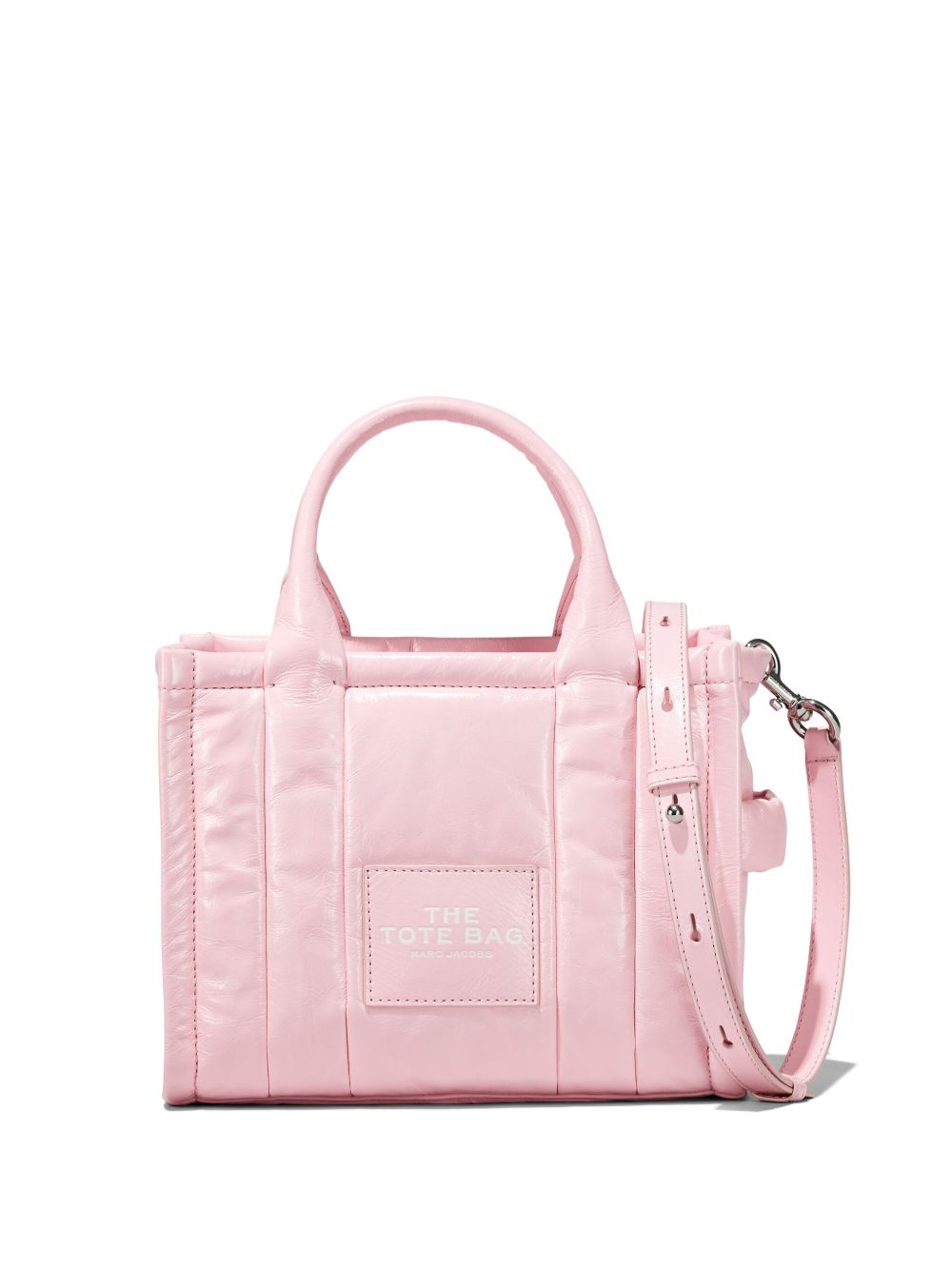 Marc Jacobs The Shiny Crinkle Tote 小号托特包 - 粉色