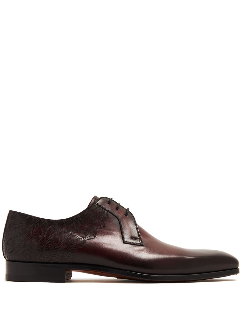 Magnanni 压纹细节德比鞋 - 褐色