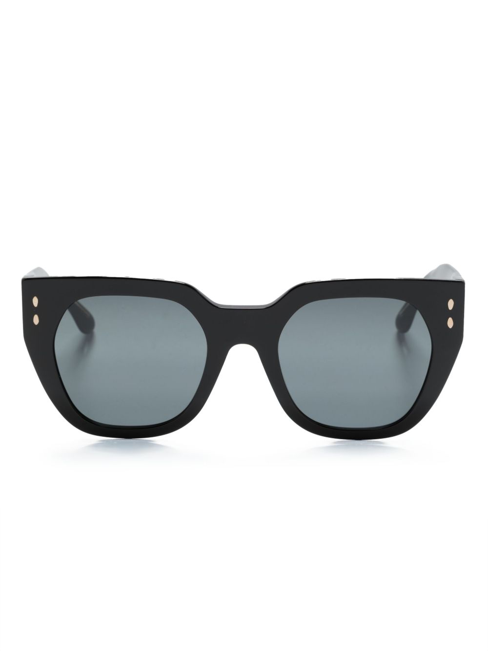 Isabel Marant Eyewear 有色镜片猫眼框太阳眼镜 - 黑色