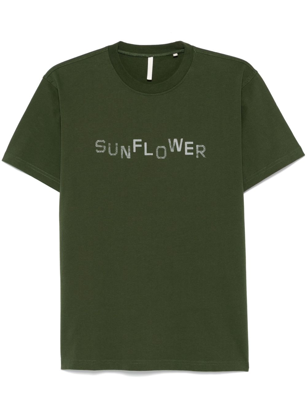 Sunflower Easy Overdyed T恤 - 绿色