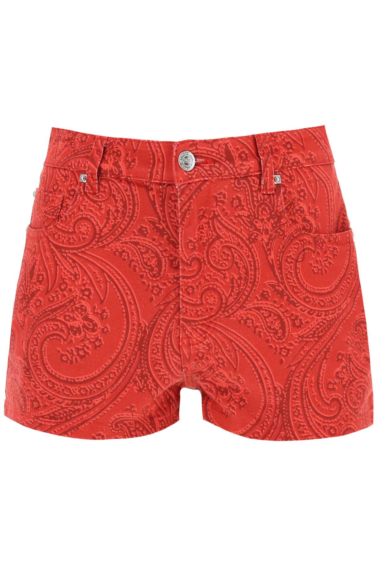 Etro Paisley印花短裤
