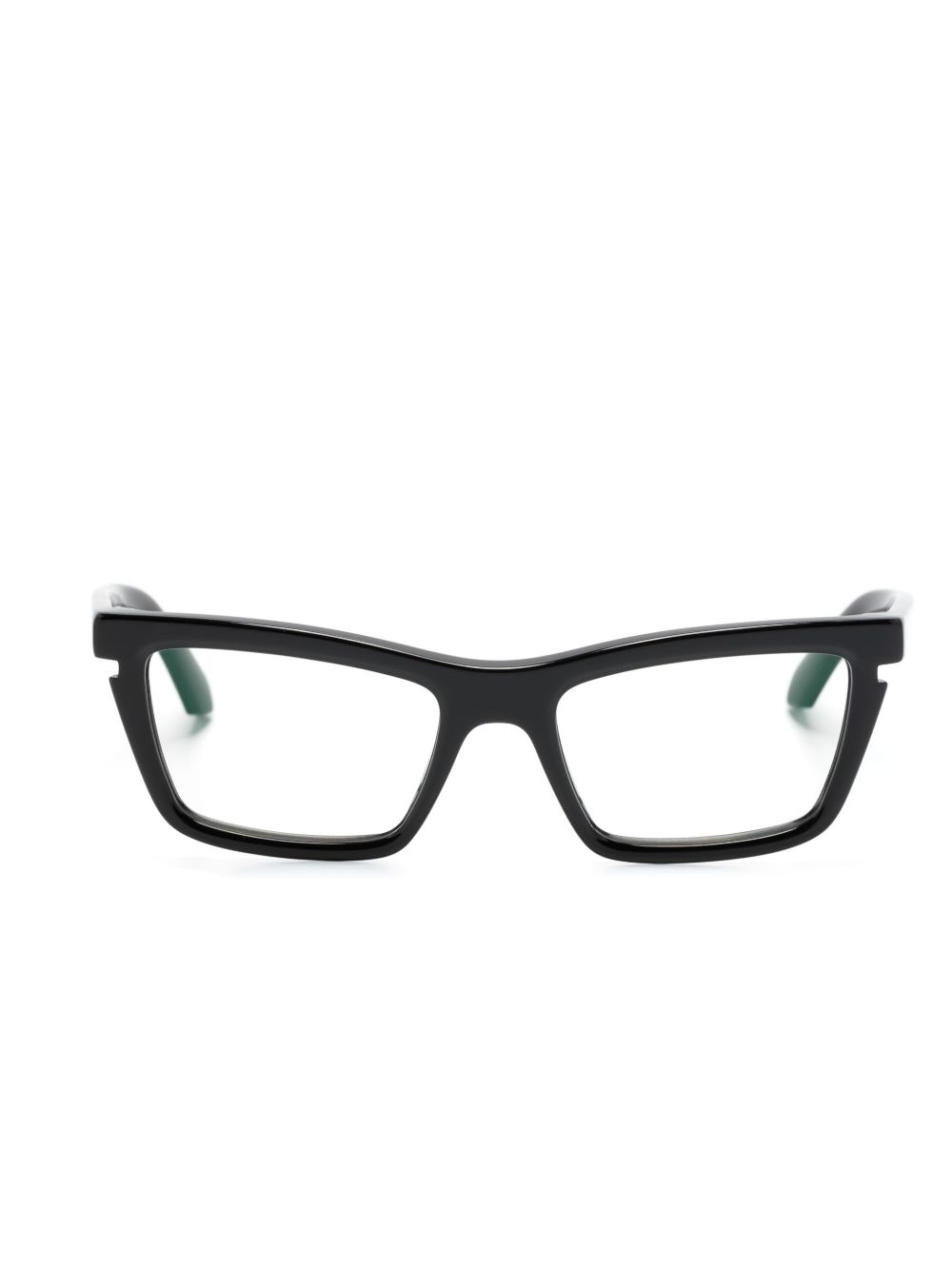 Off-White Eyewear Optical Style 50 蝴蝶镜框眼镜 - 黑色
