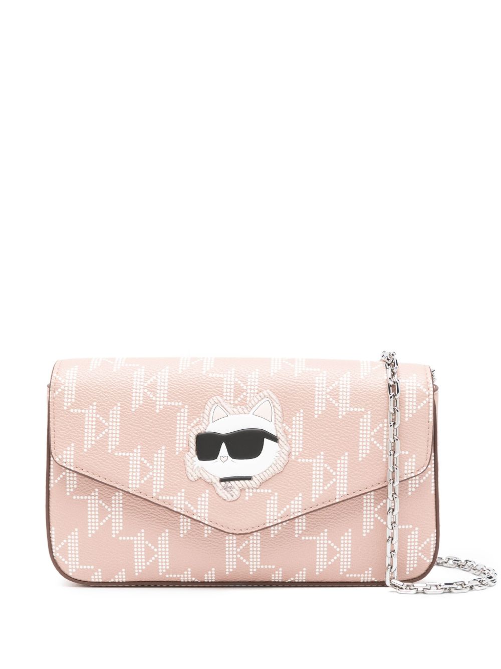 Karl Lagerfeld K/Ikonik 2.0 Mono 斜挎包 - 粉色