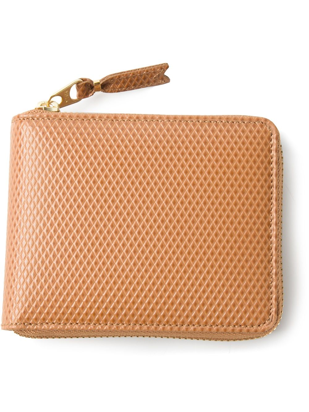 Comme Des Garçons Wallet 纹理环绕式拉链钱包 - 中性色