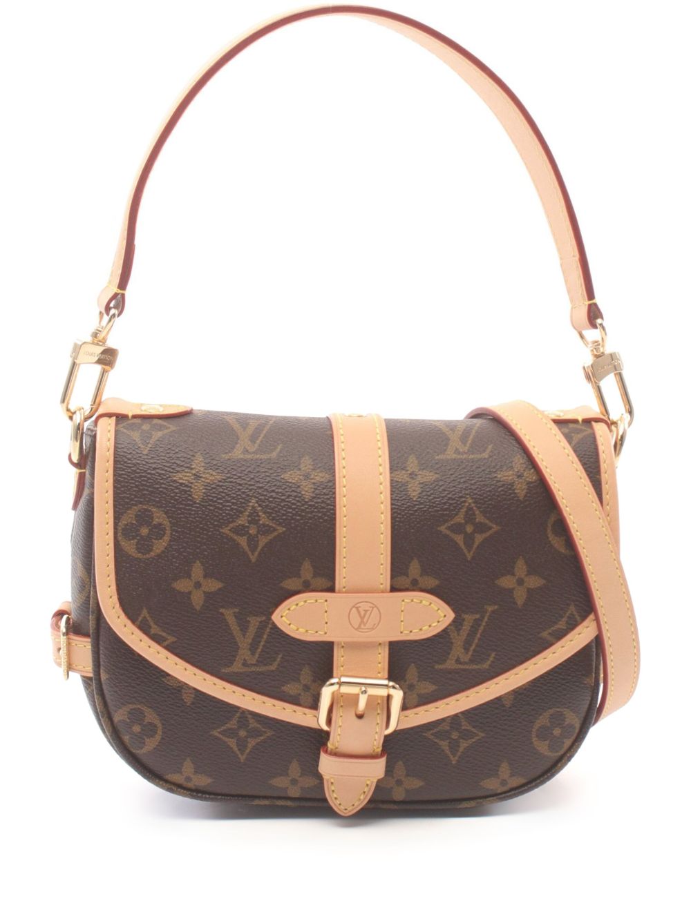 Louis Vuitton Pre-Owned Saumur BB 两用手提包（2021年典藏款） - 褐色