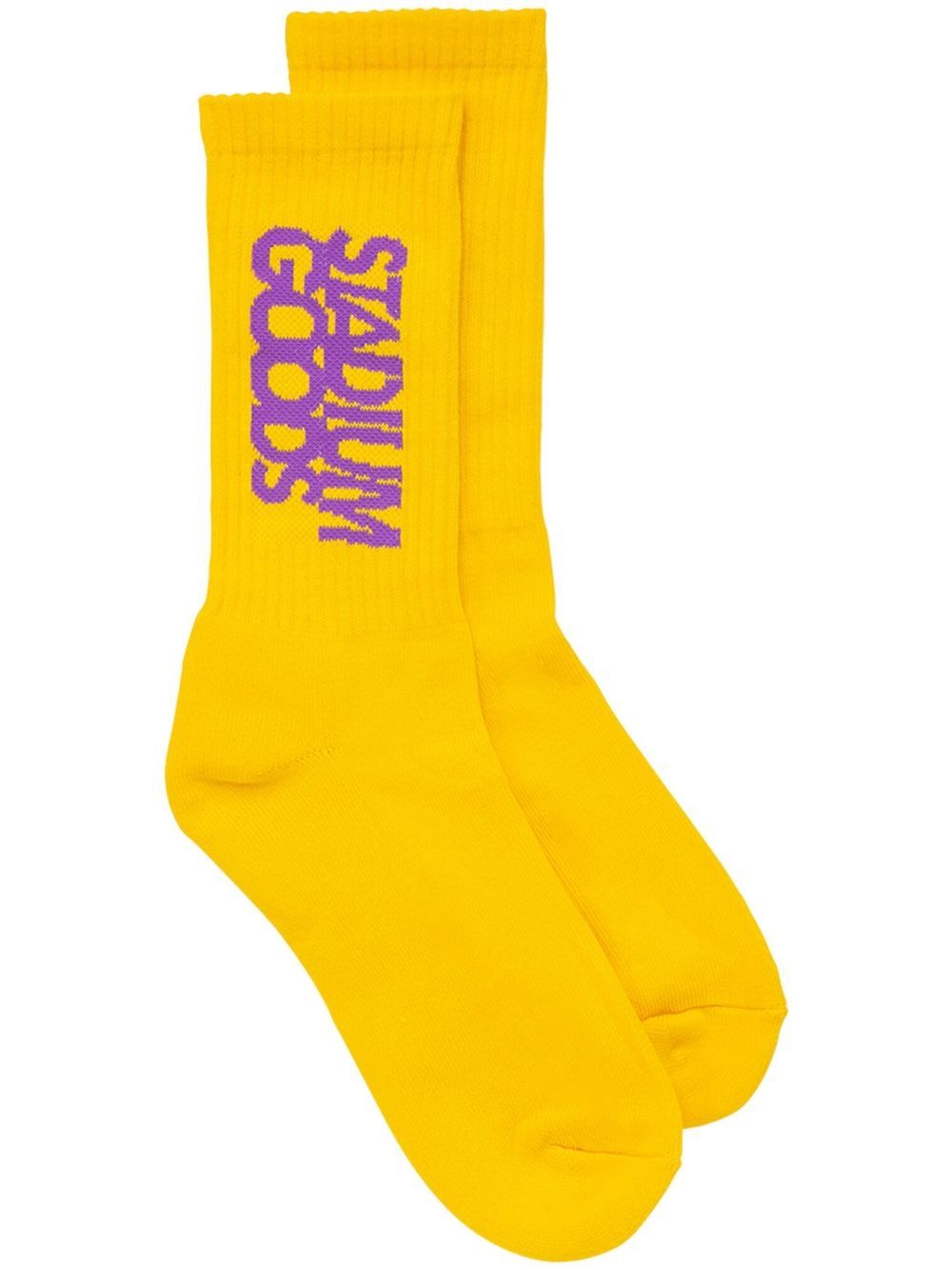 STADIUM GOODS® logo印花针织袜 - 黄色