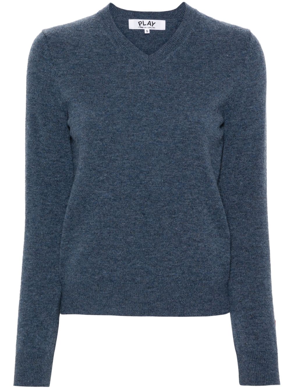 Comme Des Garçons Play heart logo wool jumper - 蓝色