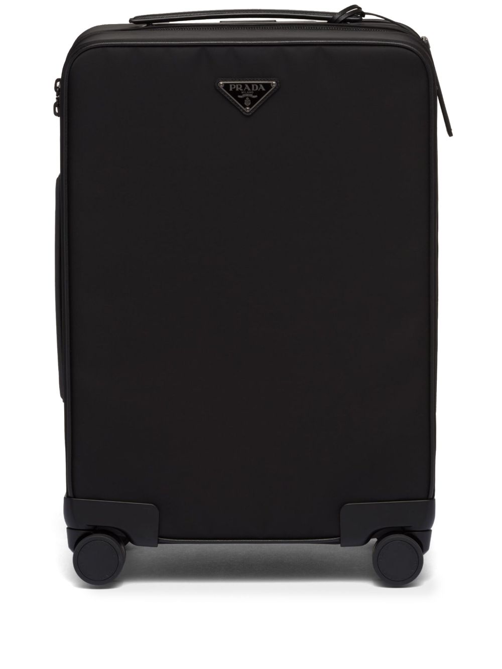 Prada Re-Nylon 三角形logo旅行箱 - 黑色