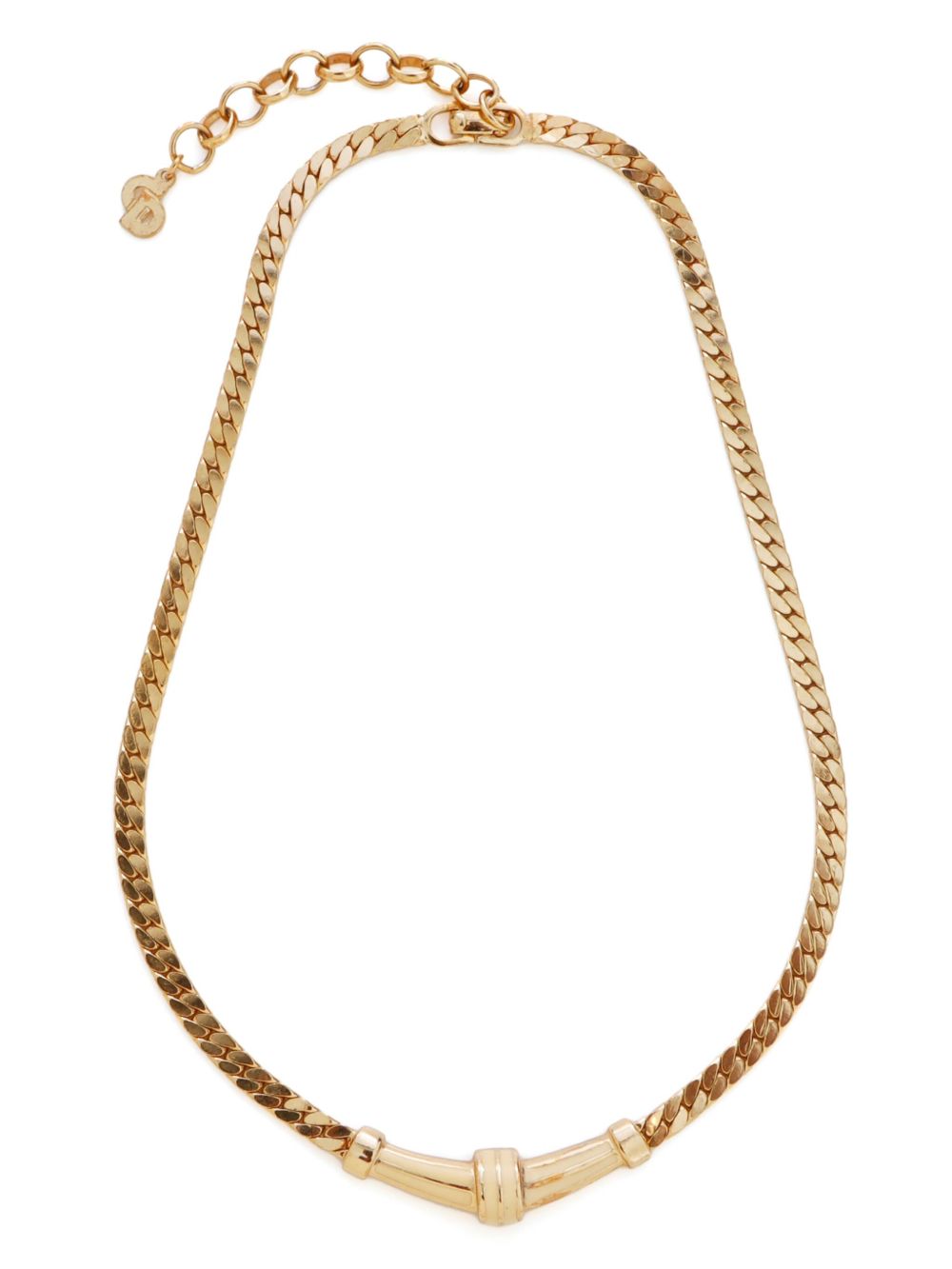 Christian Dior Pre-Owned 镀金链式项链 - 金色