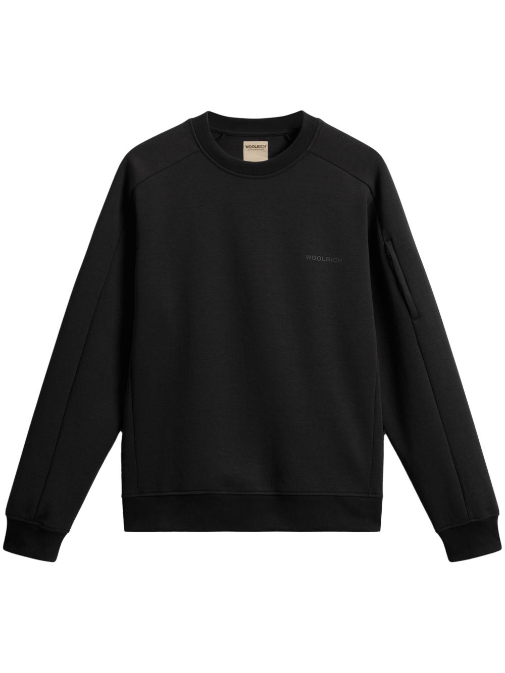 Woolrich logo印花卫衣 - 黑色