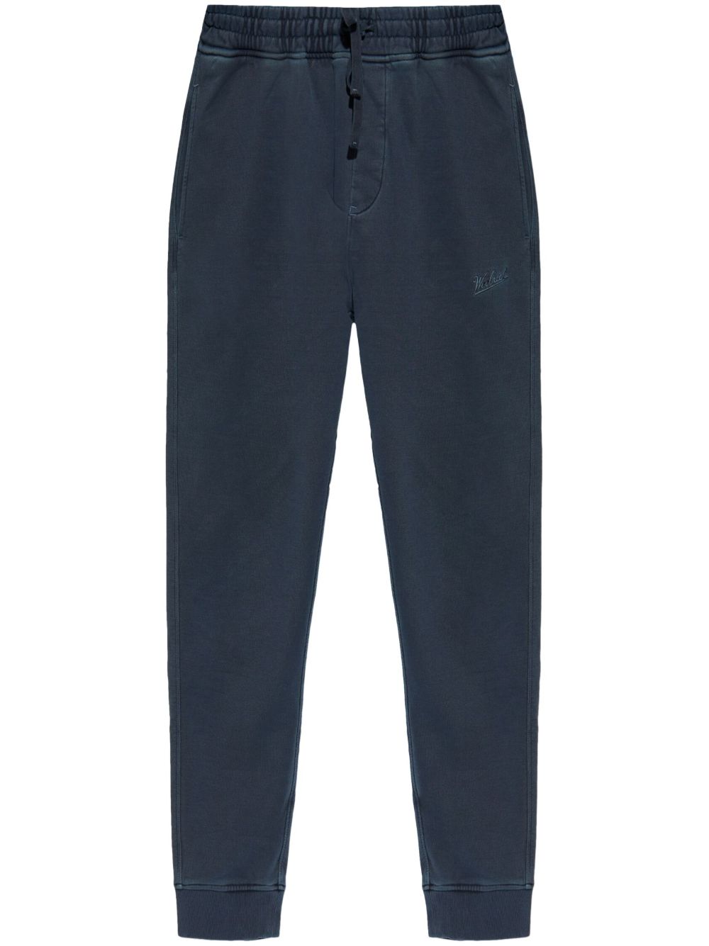 Woolrich logo刺绣运动裤 - 蓝色