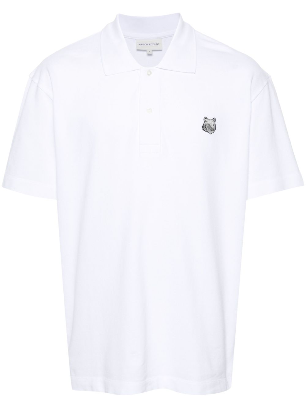 Maison Kitsuné Bold Fox Head 棉polo衫 - 白色