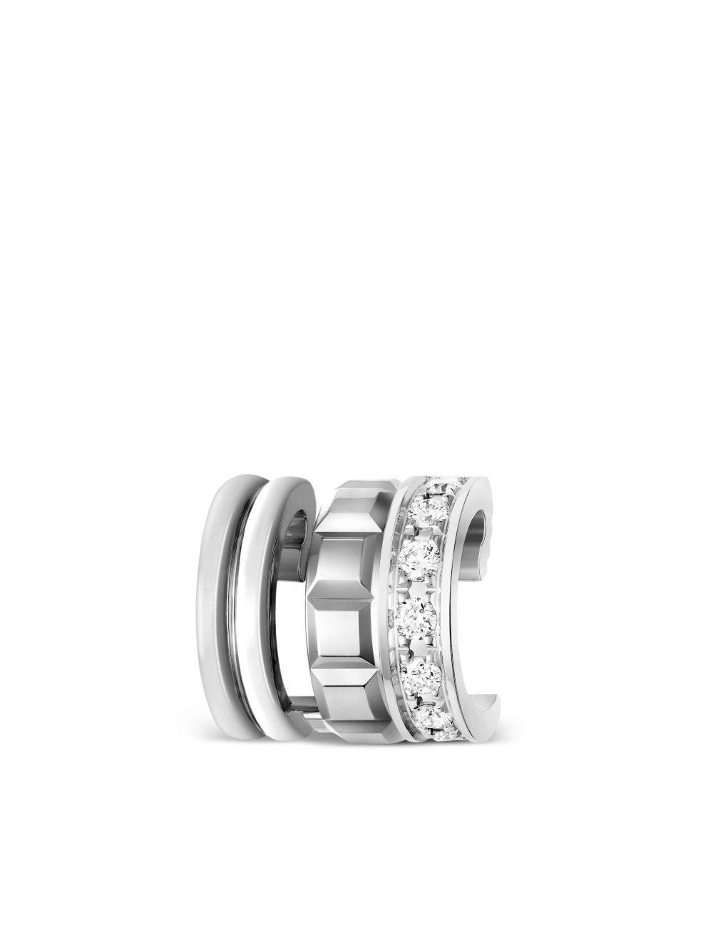 Boucheron 18K白金 Quatre Radiant Edition 钻石耳环 - 银色