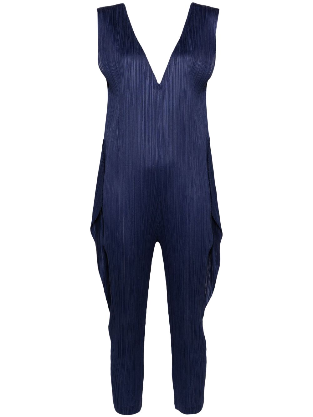 Pleats Please Issey Miyake Thicker Bottoms 1 连体长裤 - 蓝色