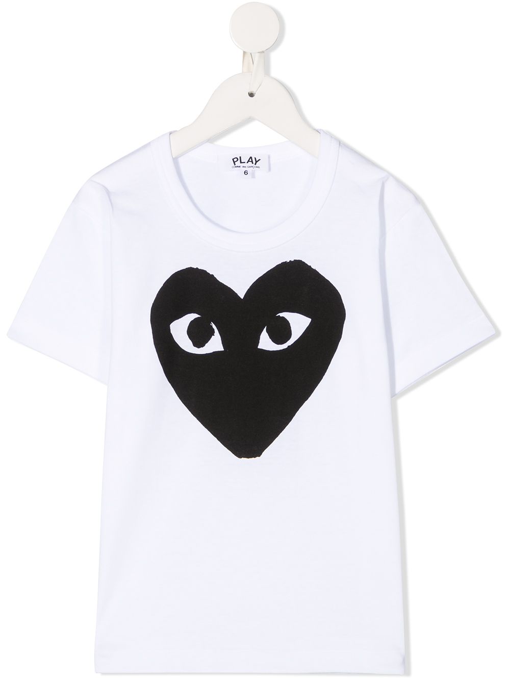Comme Des Garçons Play Kids 爱心印花T恤 - 白色