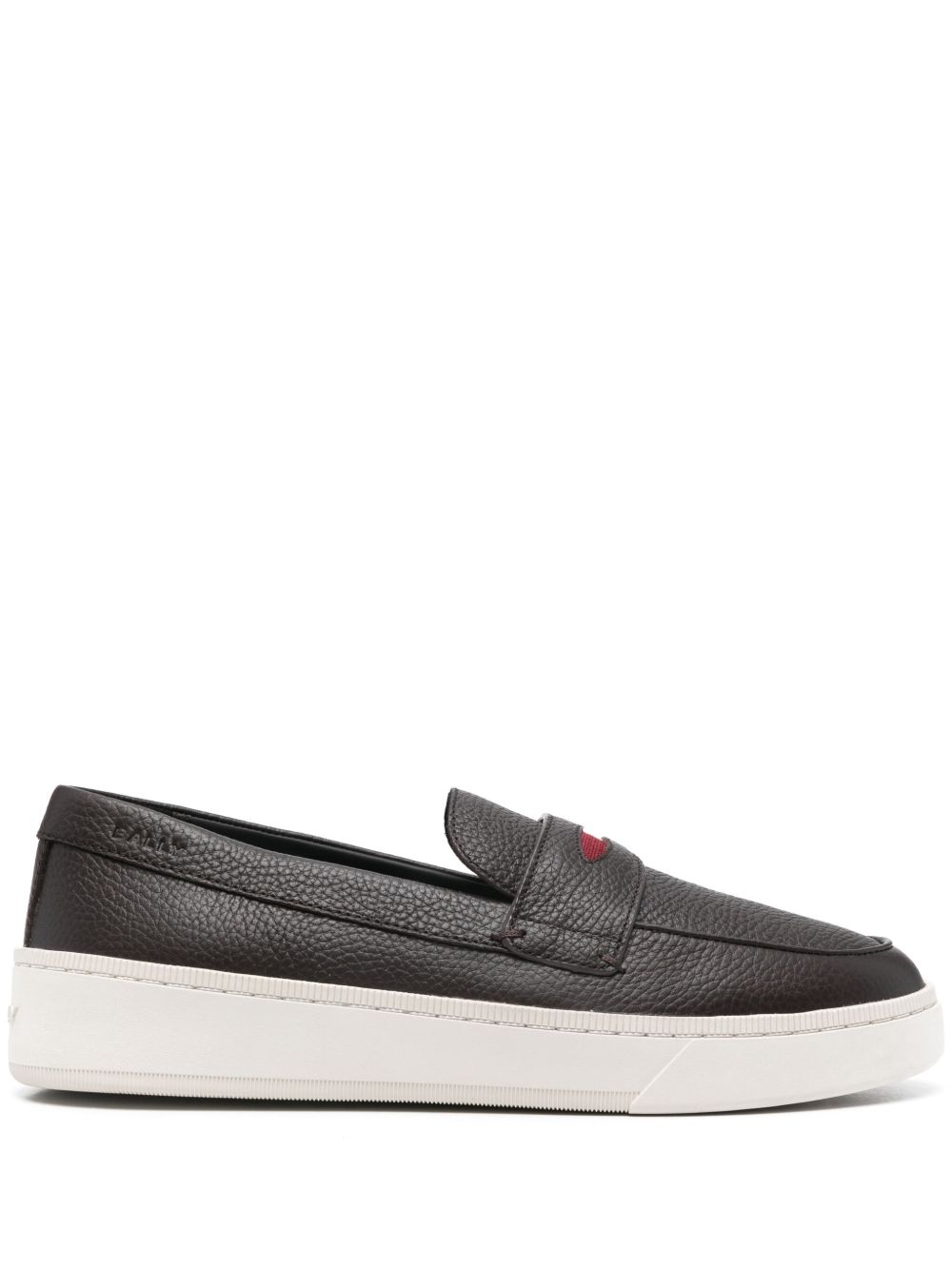Bally 凹面压花logo运动鞋 - 褐色