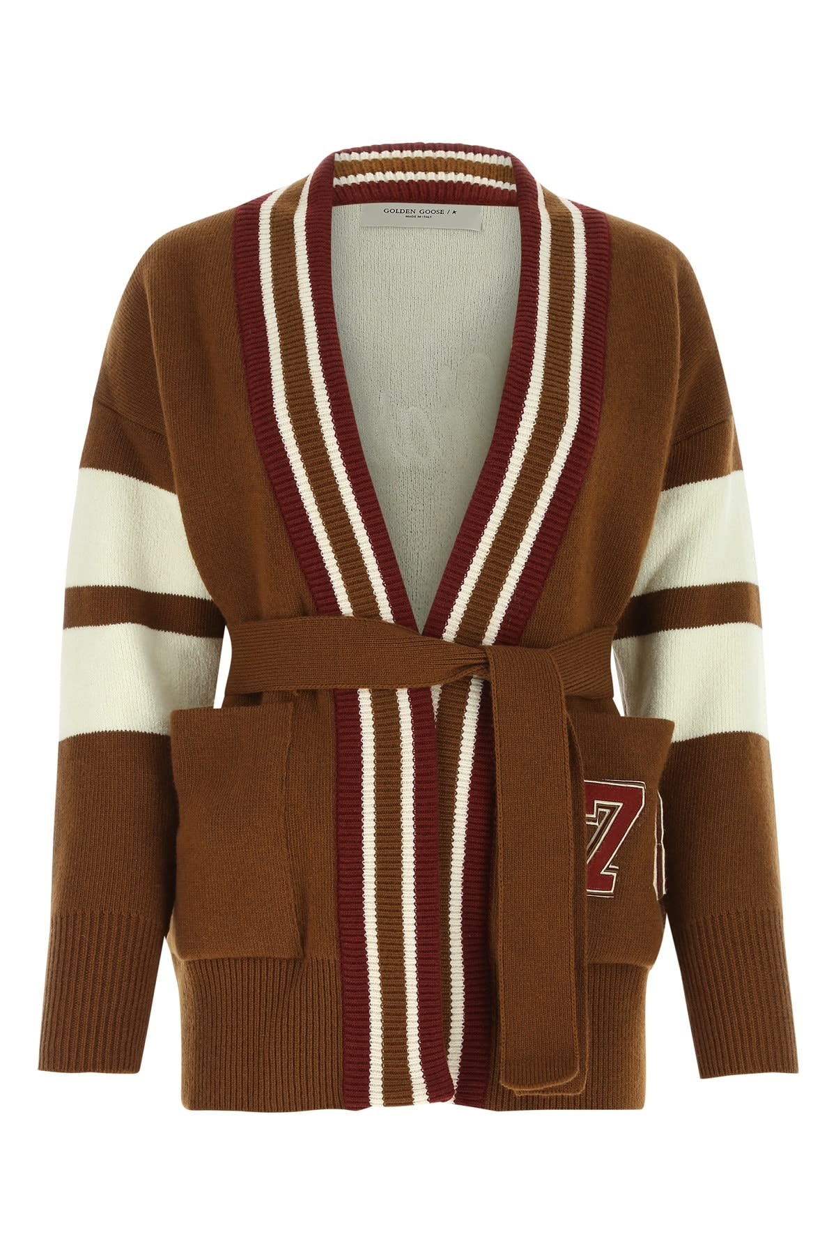 Golden Goose Brown Wool Blend Cardigan