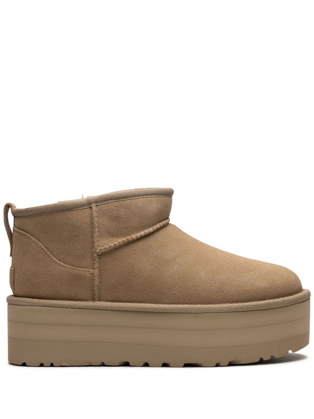 UGG Classic Ultra Mini Platform Mustard Seed 厚底短靴 - 中性色