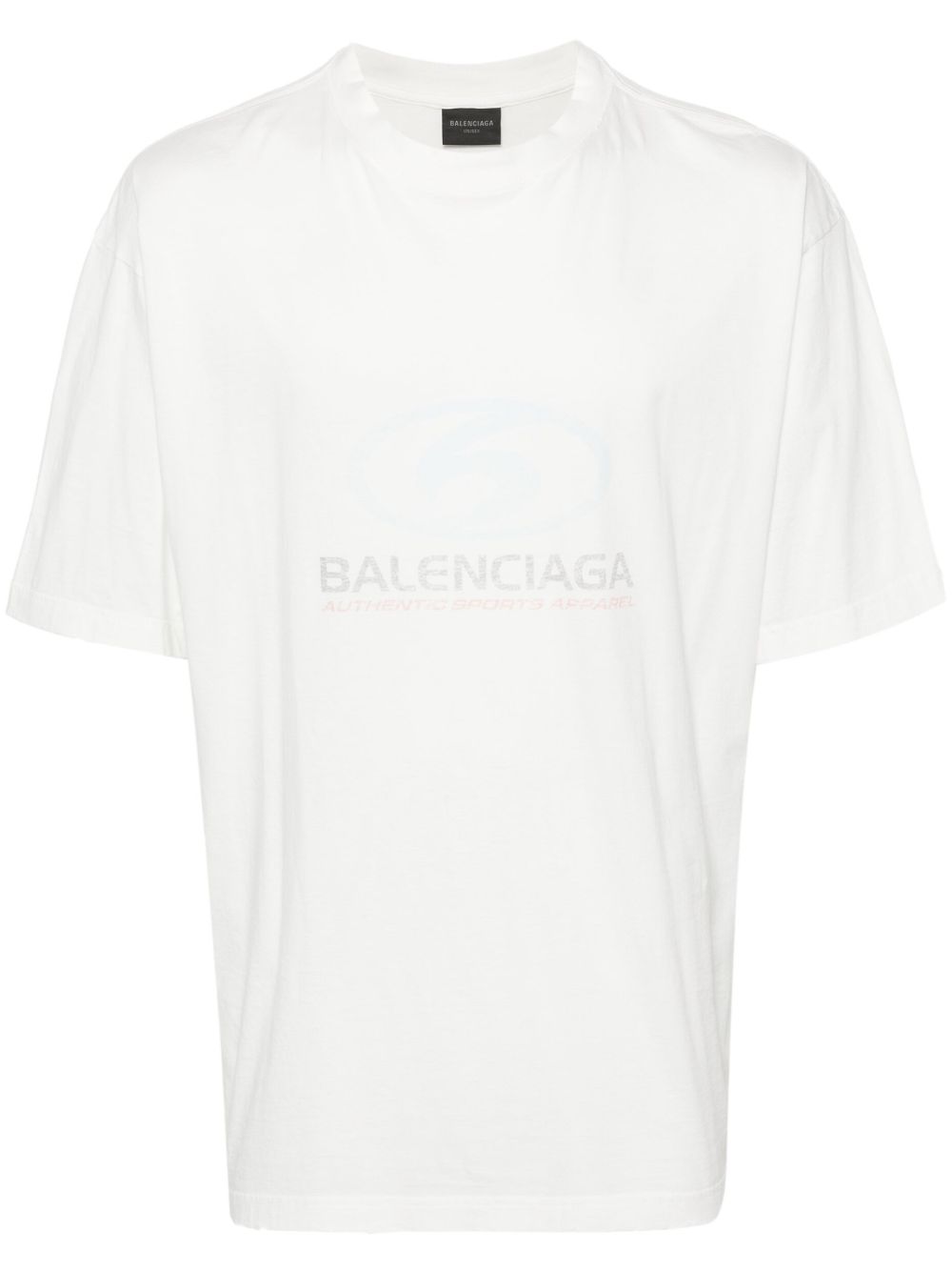 Balenciaga Surfer logo印花棉T恤 - 白色