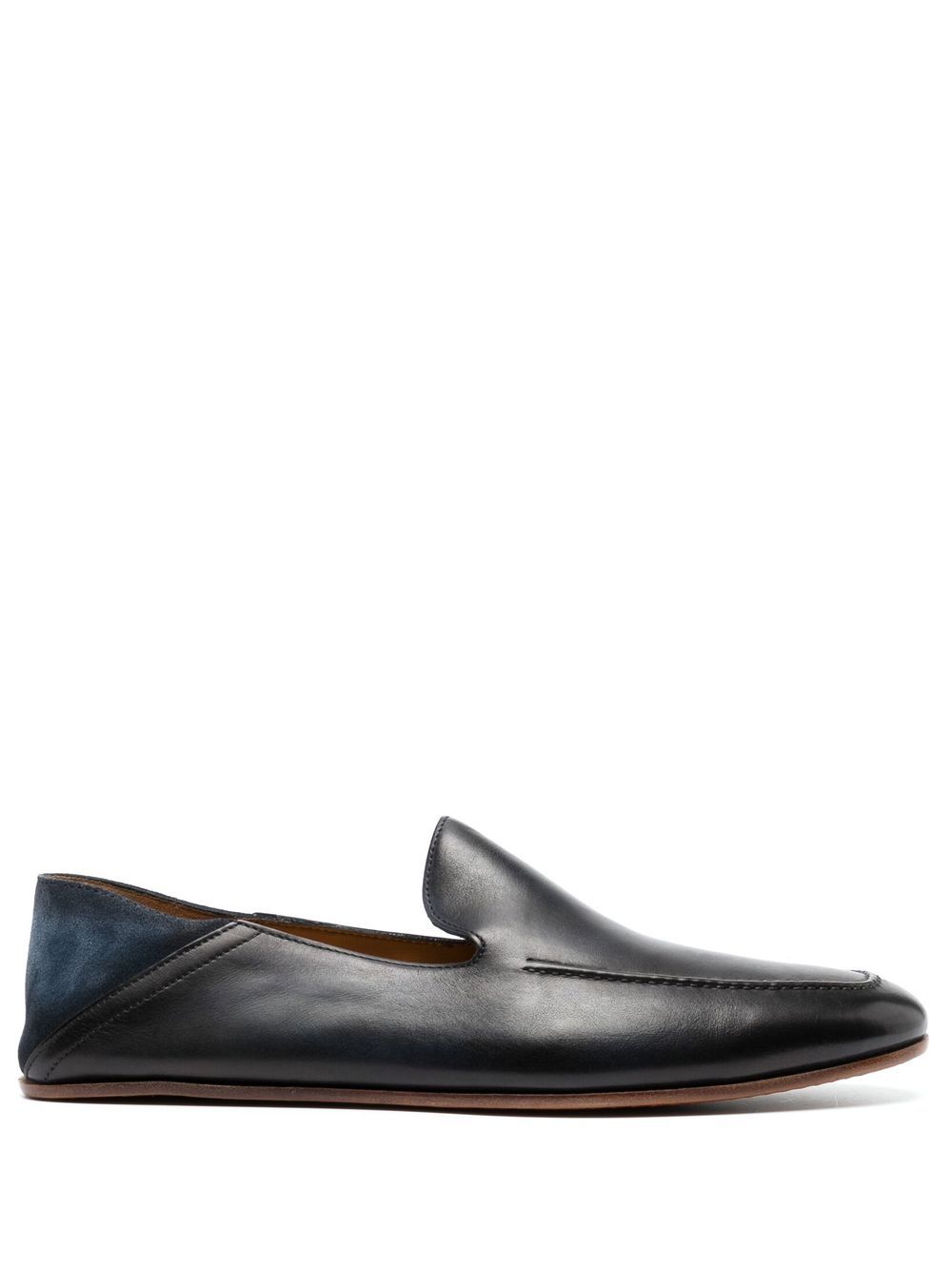 Magnanni 皮质套穿式乐福鞋 - 黑色