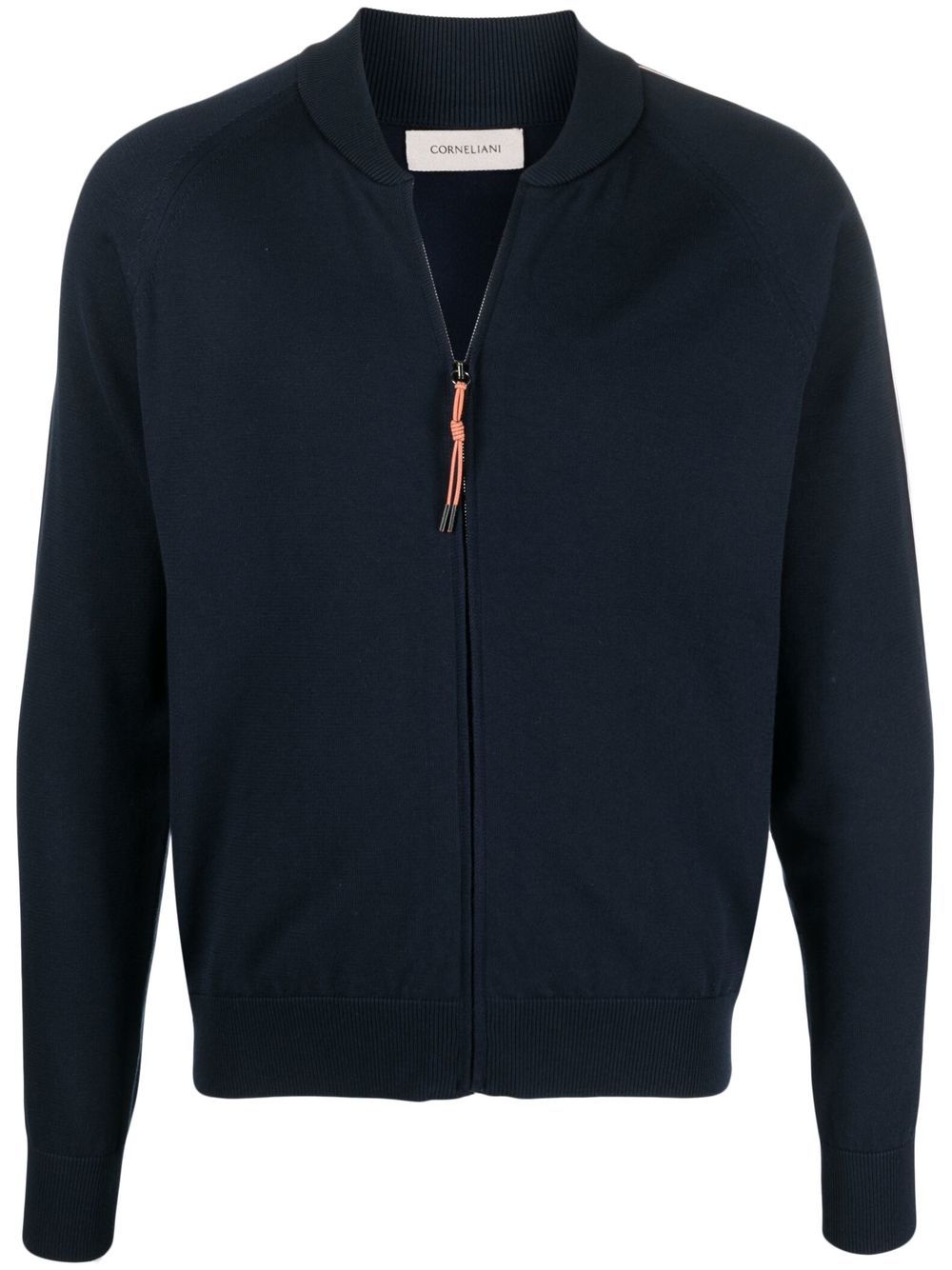 Corneliani 侧条纹运动夹克 - 蓝色