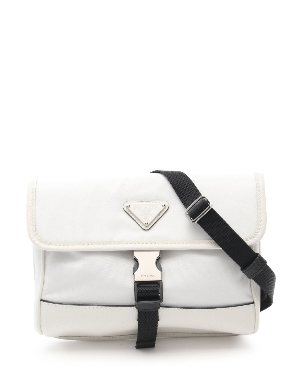 Prada Pre-Owned Re-Nylon 单肩包（2010年代典藏款） - 白色