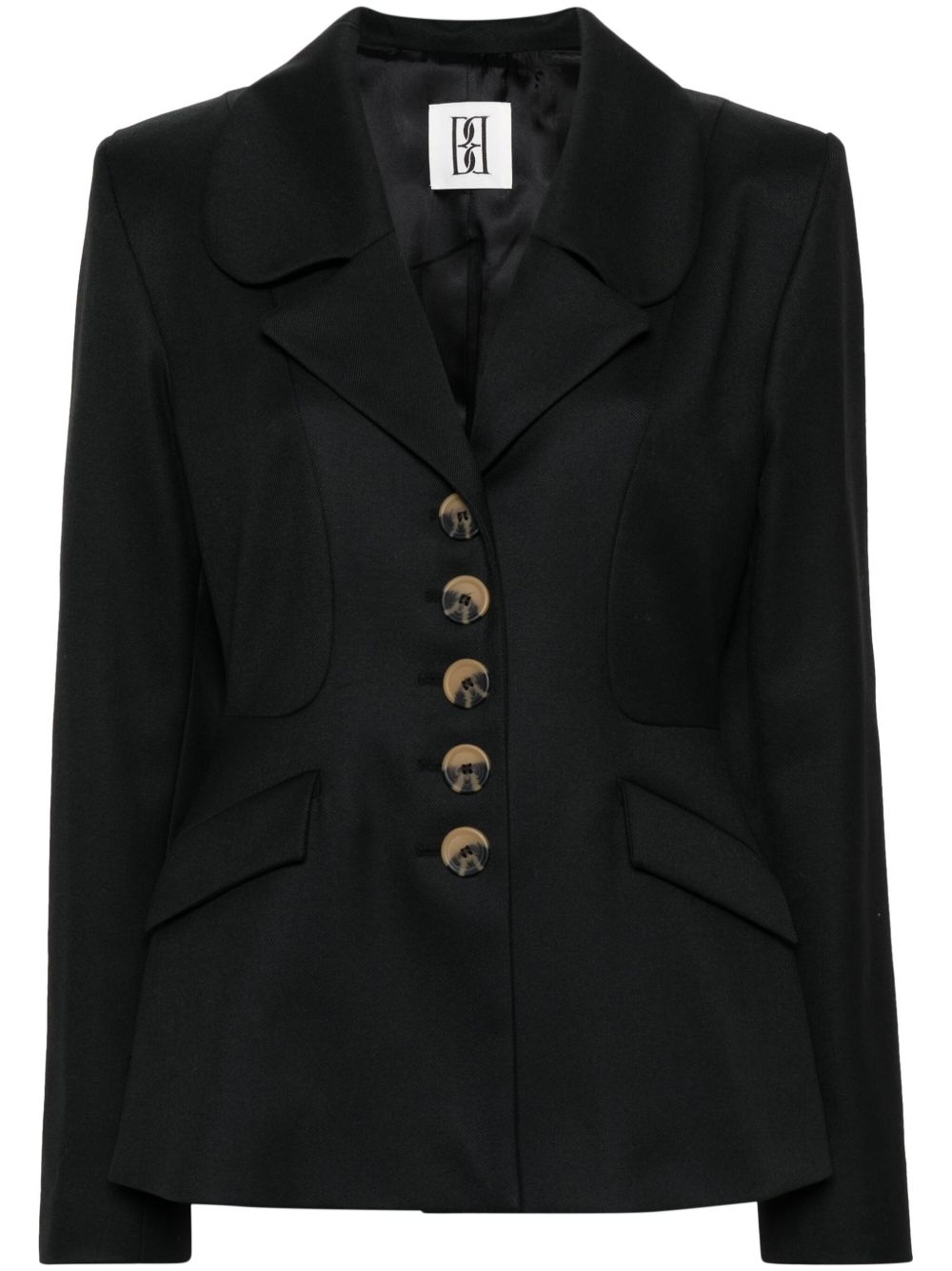 By Malene Birger Adrienna 单排扣西装夹克 - 黑色