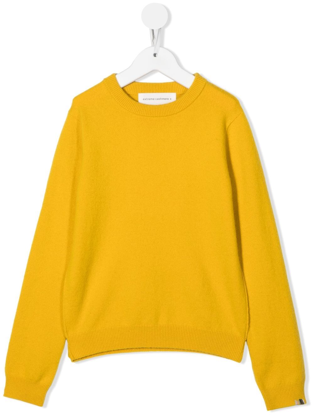 extreme cashmere 罗纹针织长袖毛衣 - 黄色