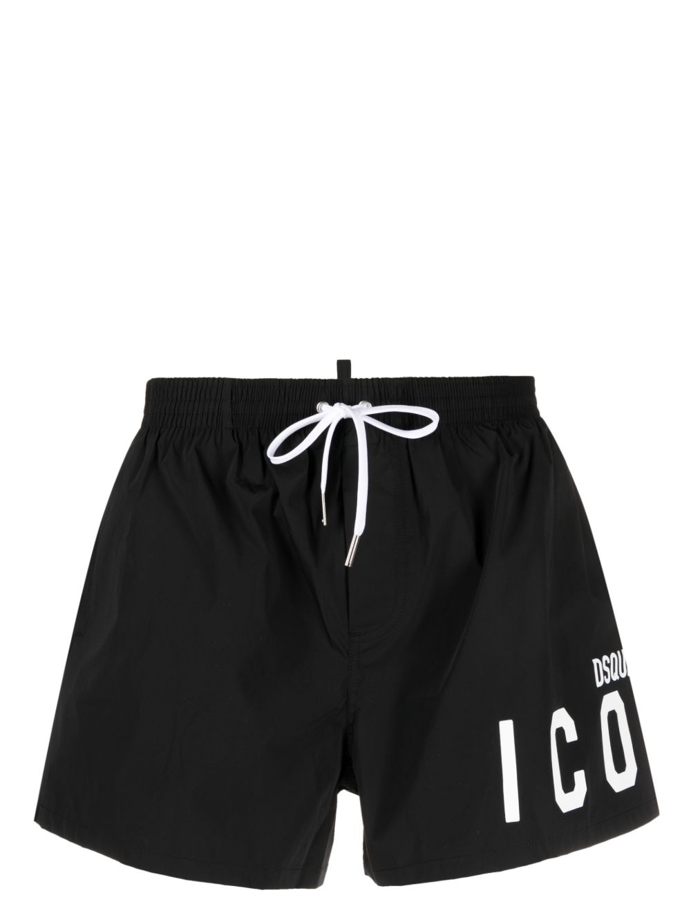 DSQUARED2 logo印花泳裤 - 黑色