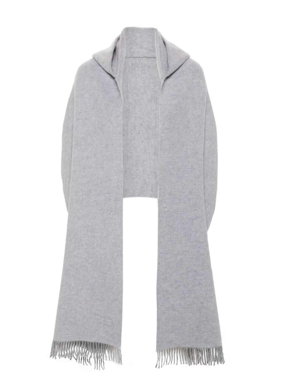 Brunello Cucinelli 连帽围巾 - 灰色