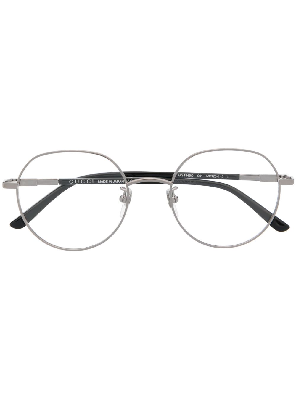 Gucci Eyewear 圆框眼镜 - 银色