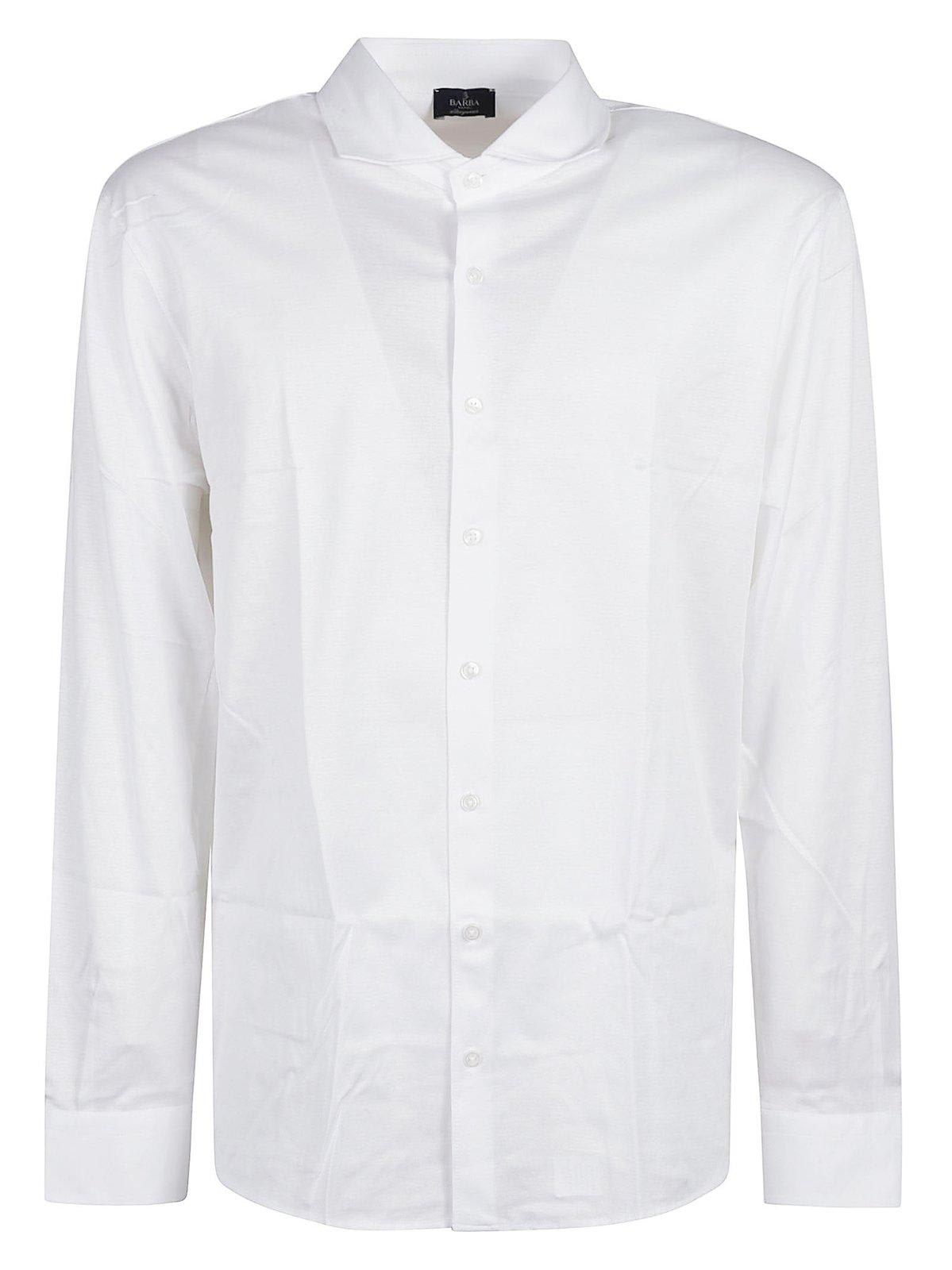 Barba Napoli Straight Hem Buttoned Shirt