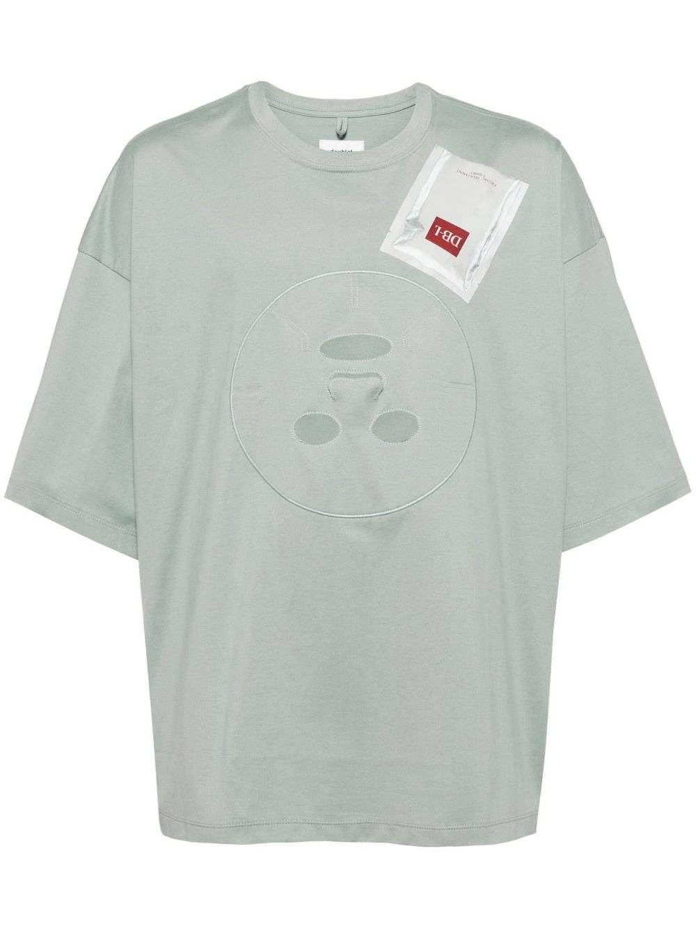 Doublet Facial Mask T恤 - 绿色